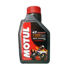 [정품] MOTUL 모튤 7100 10W40 100% 합성유 오토바이 스쿠터 엔진오일, 1개