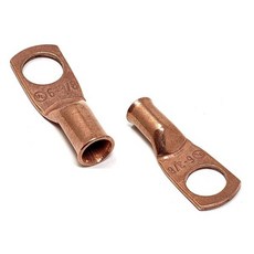 10개 WNI 4 게이지 x 516 순동 배터리 용접 케이블 러그 커넥터 링 단자, 6 Gauge 3/8" Hole_10 pieces