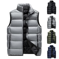민트스쿨 남성 캐주얼 따뜻한 패딩조끼 M-6XL 빅사이즈