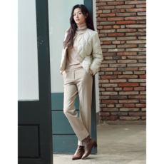 [갤러리아] 지오다노[진주점][여] 전지현 브러시드 T/R 슬림핏 슬랙스 (05410908)
