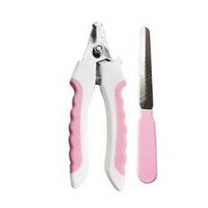 개 고양이 손톱깎이 세트 애완동물용 손톱 깎기 트리머 과열을 방지하기 위해 안전 가드 포함 무료 손톱 파일 잠금 스위치애완 동물 브러시 빗, 1개