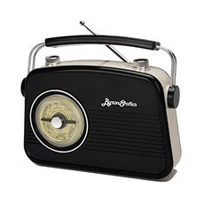 해외620012723 라디오 인테리어소품 Byron Statics Radios Portable Am FM Analog Large Rotary Dial Swiv, One Color, 상세 설명 참조0