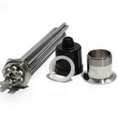 돼지꼬리히터 전기온수기 Lujinxun-침수 요소 DN32 1.25 인치 BSP 스레드 3000W 4500W 6000W 9000W 12KW 220V 380V 히팅 파이프, 30) 380V - 3KW 190mmL-Black