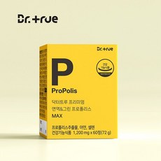 닥터트루 프리미엄 브라질 면역 그린 프로폴리스 MAX 향산화 면역 영양제 아연 셀렌, 1개, 60정