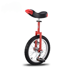 외발자전거 밸런스 허리 근육 운동 균형 잡기 서서타는 자전거 곡예자전거, Q 18인치 컬러 서클 레드