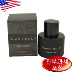 케네스 콜 블랙 볼드 오드퍼퓸 100ml 남성, 1개 - 케네스콜블랙