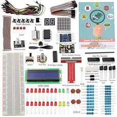 [해외직구]SunFounder Raspberry Pi 4 Model B Starter Kit Project Super Kit for RPi 400 4B 3B+ 3B 2B, V2.0_One Size, V2.0_One Size, 상세 설명 참조0