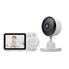 K-PAI 케이파이 1080P FHD 비전 WIFI 실내 감시카메라 아기 모니터 무선 감시 아기 보호 카메라 수면 아기 울음소리 감지기, 1개, C3 2.8인치 스크린
