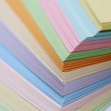 파스텔 OA 페이퍼(11색) A4 카드 봉투 종이공예 환경미화 미술용 색지 사무용지, 6.오렌지