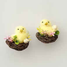 한소픈 삐약삐약 병아리 둥지 모형 대/중/소 부활절 소품 봄 장식품