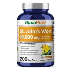NusaPure St. John's Wort 200개, NusaPure St. John's Wort 10,00, 1개