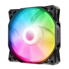 다크플래쉬 darkFlash D6S 120 RGB Reverse 1PACK 시스템 케이스 쿨러 (블랙), 1개