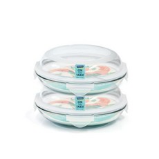 글라스락 온더테이블 원형 800ml 2조 세트, 2개