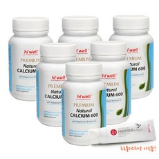 하이웰 프리미엄 해조 천연칼슘 120캡슐 600 6통, 600mg, 6개