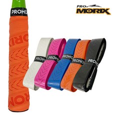 [균일가]소프트함 / 미끄러짐없는 배드민턴 테니스 낚시 철봉 논슬립 그립, 더블히트 심그립 레드 (4+1)