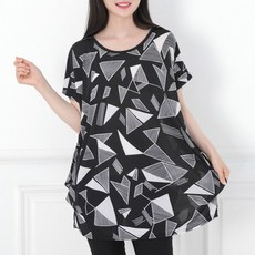 간지나는 [스타일샵간지] 여성 빅사이즈 냉장 쿨 반팔 티셔츠-냉장고원단 T22-XXL(구3XL)