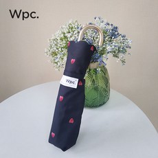 신팬시 WPC 경량 휴대 큐트 우아한 골드 굽다 손잡이 곡절 청우비 투웨이 우산