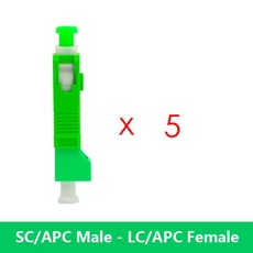 SC 수-LC 암 단일 모드 하이브리드 광학 어댑터 광섬유 변환기 센서용 교체 5 개 1020, 10 5 x SCAPC LCAPC, 10 5 x SCAPC LCAPC