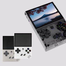 [chengyi] 앤버닉 ANBERNIC RG35XX Plus 휴대용 레트로 게임기 최신버전 5인치 IPS스크린 15+시뮬레이터 플랫품 PSP지원OK 진동체엄감 포함, 그레이, 64GB TF카드(5000+게임포함)
