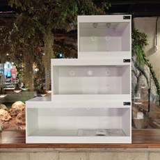  쿠펫과발토앤제이 PB 원목 파충류 사육장 2자 3자 4자 자동온도 조절기 파충류사육장 