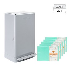 매직캔 크롬히포 21L/27L+리필6개(기본포함) MH250/MH280 신제품 더블락시스템