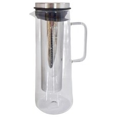 大容量玻璃冷萃咖啡茶壺, 高硼矽玻璃材質, 1000ml/1400ml, 冷熱兩用, 1.4L, 混合色, 1個