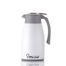 미스터셰프 고성능 진공보온보냉 주전자(1.5L) MR-CA1500W 화이트, 색상:[색상]본상품, 본상품선택