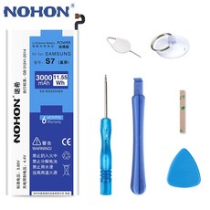 기존 NOHON EB BG930ABA 배터리 삼성 갤럭시 S7 G930 G930F SM G930F 3000mAh 무료 도구 휴대 전화 배터리 교체|battery for sams, 1개, 단일, 단일