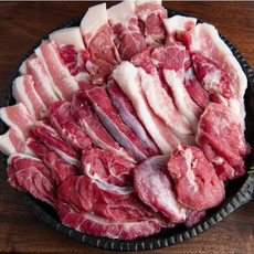 안동뒷고기푸드 국내산 돼지 뒷고기 특수부위 모둠 5종set 500g (항정살 뽈살 덜미살 관자살 설하살), 1개