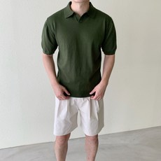 남자여름린넨니트