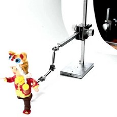 애니 촬영도구 홀더 거치대 골격 플랫 헤드 브래킷, 1개, 16cm 브래킷+듀얼 플러그