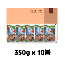 농민식품 냉면육수 350g X 10개(아이스박스 팩포함), 10개
