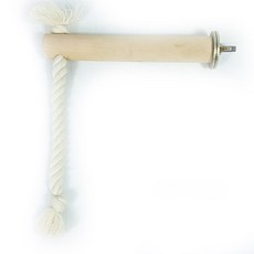 앵무새 로프 나무횟대(대) 다람쥐 친칠라 사다리 용품 장난감 앵무횃대, 1개