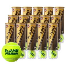 DUNLOP 던롭 St.JAMES Premium 세인트 제임스 프리미엄 15캔 60구 테니스공, 1개