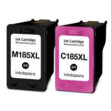 잉크다파라 삼성 호환잉크 INK-M185 C185 세트 SL-J1680 SL-J1683 SL-J1685, 1세트, INK-M185 C185 검정+컬러/호환 1세트