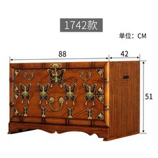 복고풍 한국전통가구 한국식 빈티지 수납장 빈티지미니캐비닛 소품 레트로서랍장, 뼈대, 3. 1742 대나무 반개방 캐비닛