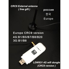 LDW931 4G 와이파이 라우터 모바일 휴대용 무선 LTE USB 모뎀 나노 SIM 카드 슬롯 포켓 핫스팟 안테나 동글, Europe CRC9 version