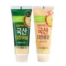 (냉장)[풀무원]튜브다진생강80g+튜브다진마늘80g, 180g, 1개