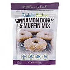 Diabetic Kitchen 다이아베틱 키친 노슈가 시나몬 도넛 머핀 믹스 235g 2팩, 2개