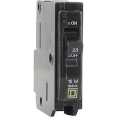 스퀘어 D 바이 슈나이더 일렉트릭 원 소스 QO120CP 20암페어 1극 플러그 회로 차단기 1팩, Pack of 1, 1개