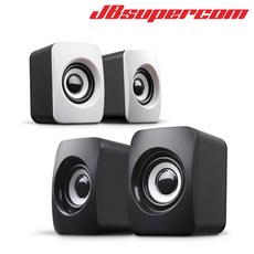 7nc NCS-801 USB전원 2채널 미니스피커 - JBSupercom, 블랙