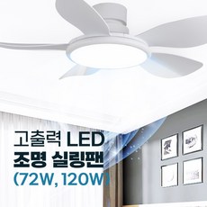 인그레이버 고출력 조명 실링팬 밝은 LED 무소음 고와트