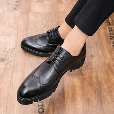 kirahosi 윙팁 클리퍼 로퍼 브로그 클래식 남성 정장 구두 35호+덧신증정 DE9r02sr