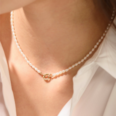 미니골드진주목걸이