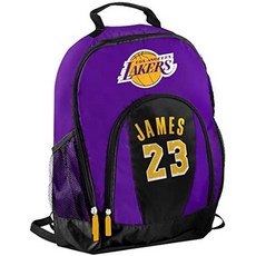 NBA LA 레이커스 르브론 제임스 백팩 가방 L04 FOCO - Los Angeles Lakers Primetime Backpack - Lebron J, Lebron James Purple_13W x 5.5, Lebron James Purple