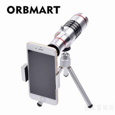 ORBMART 범용 클립 홀더 18X 줌 카메라 폰 렌즈는 iPhone 7 7 8 Plus 용 삼?, 상세내용참조, 상세내용참조