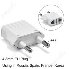 EU 플러그 전원 어댑터 일본 미국 KR 250V 10A 4.8mm 여행 전기 충전기 소켓 콘센트 CE 1 개, 1개