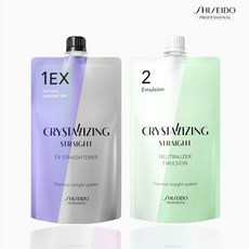시세이도 매직약 셀프 매직 스트레이트 크리스탈라이징 EX 에먼젼, 1개, 400ml, 에멀젼 EX (강한곱슬모발)
