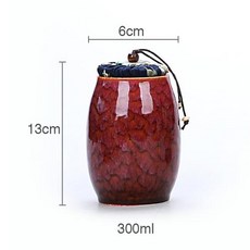 urn 항아리 기념 장례 dog 유골상자 애완동물 pet 강아지 고양이 유골함 화장, 빨간색+300ml