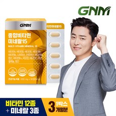 GNM 자연의품격 종합비타민 미네랄15, 90정, 1개